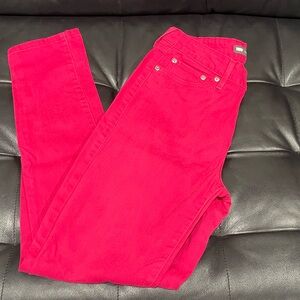 LEVIS High Rise Skinny‎ Hot Pink Jeans
